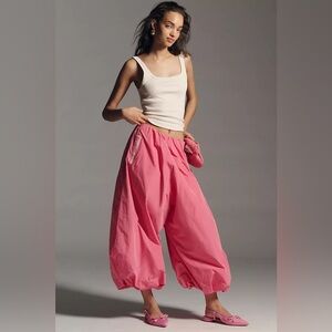 NWT Size S Tall - Anthropologie Bubble-Leg High-Rise Chino Pants (NWT US$ 158)